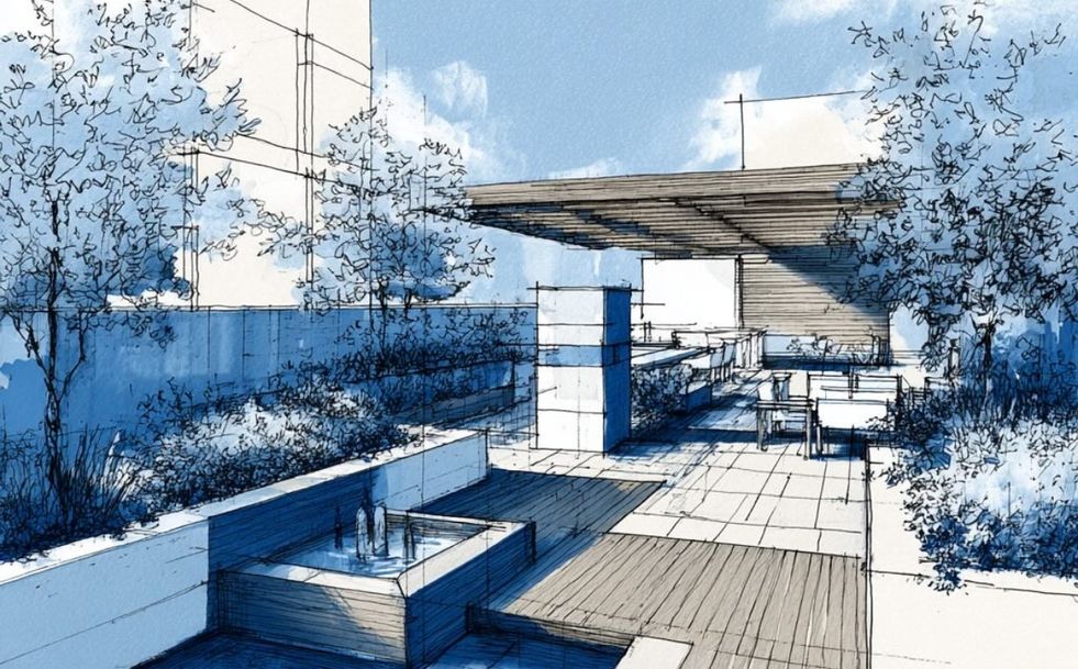 Gardenscape roof example